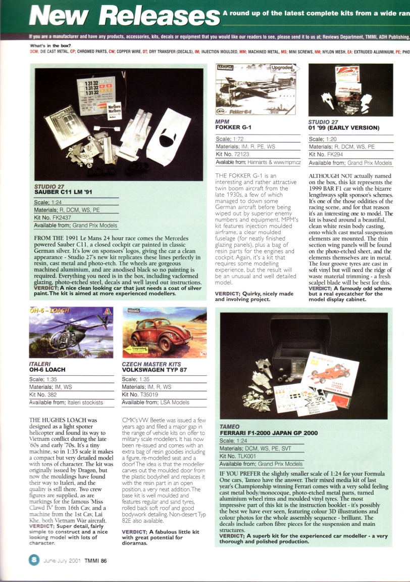 Tamiya Model Magazine 086 (2001-06)